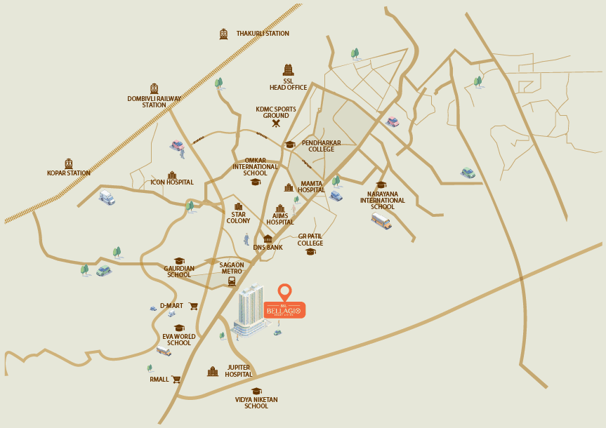 SSL Bellagio Location Map